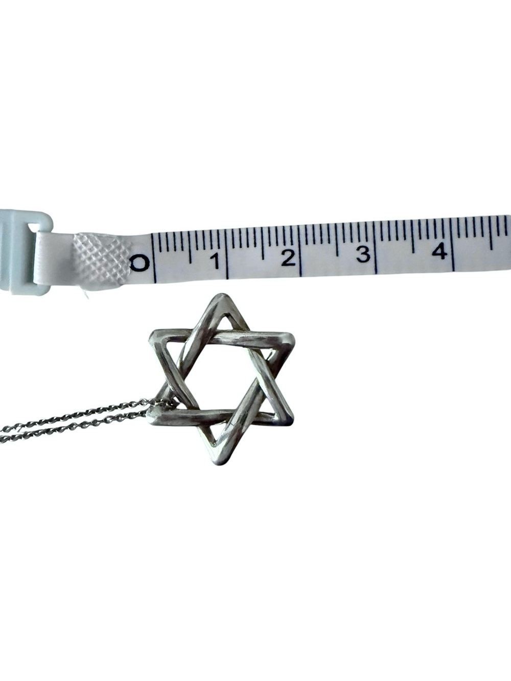 Tiffany & Co Vintage Star of David Large Pendant Sterling Silver Necklace - Picture 9 of 9